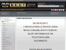 Tablet Screenshot of bestdvdklub.co.rs